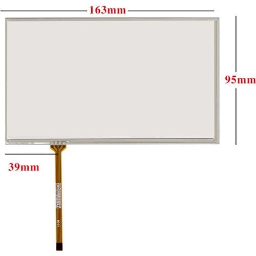 7-inch Touch Screen Four-wire Resistive Car Navigation DVD Touch Screen Industrial Handwriting External Screen Screen 163*95