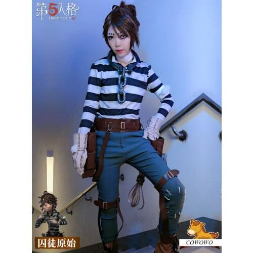 Anime! Identity V Luca Balsa Prisoner Initial Skin Game Suit Uniform Cosplay Costume Halloween Outfit Dailydress Free Shipping