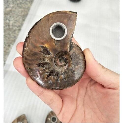 FREE SIPPING! Ammonite Fossil Pipe,crystal pipe, stone pipe