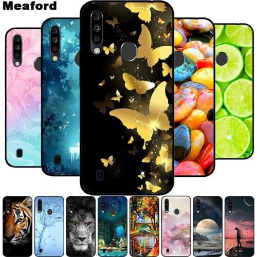 For ZTE Blade A7 2020 3GB 64GB Case TPU Soft Phone Cover for ZTE Blade A7 2020 Back FingerPrint hole Case 6.09" Black Silicon