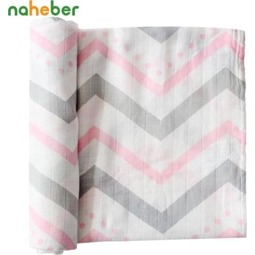 Double Layer Gauze Bamboo Cotton Muslin Diaper Baby Swaddles 120x120cm For Newborn Swaddle Bath Towel Wraps Children Products
