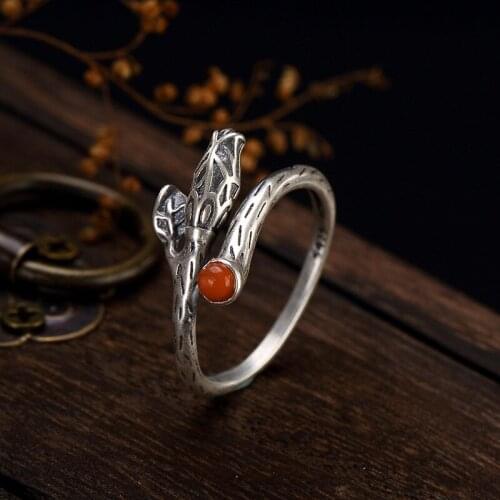 2018 Hot Sale New Anel Feminino Pure South Magnolia Natural Openings Wholesale High-grade Ladies Ring Restoring Ancient Ways