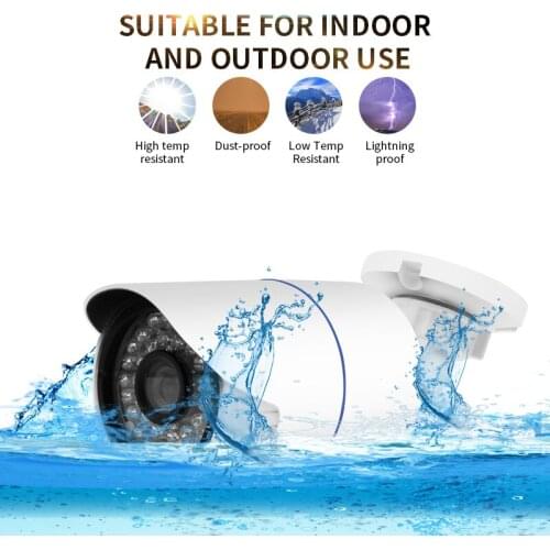 2MP HD 1080P Security IP Camera Outdoor Waterproof Bullet Cameras ONVIF Night Vision surveillance CCTV Camera with bracket