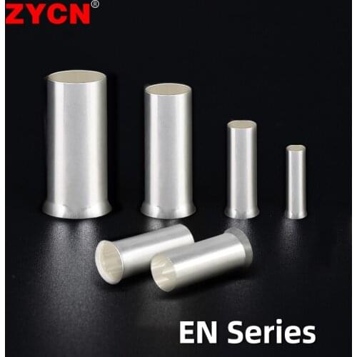 2000PCS EN0506 Tube Naked Terminal Bare Tinned Ferrules Kit Wire Electrical Cable Copper Crimp Connector Non-Insulated Cord End