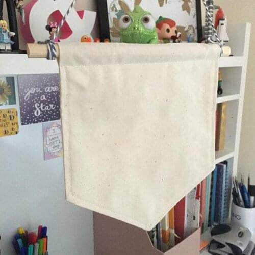 Nordic Blank Cotton Brooch Pin Badge Holder Hanging Wall Display Banner Flag Photography Props Celebration Party Decor Banner