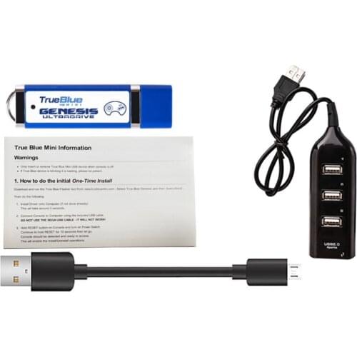 Portable Mini-Ultradrive Pack Game Stick for True Blue Genesis Mega Drive Game Acessories(Includes 813 Games)