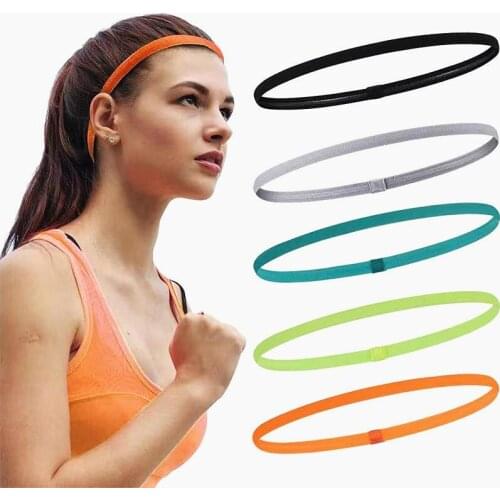 2021 Yoga Running Fitness Cycling Headband Elastic Sports Headband Women Men Color Outdoor Headband Antiperspirant Hair Band