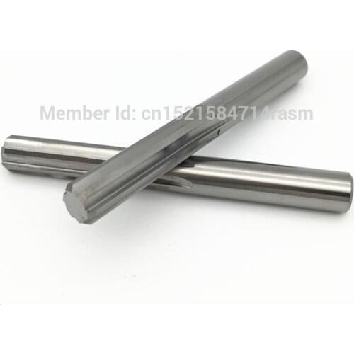 KLOT 2pcs Solid Carbide Chucking Reamer 1.1 1.2 1.3 1.4 1.5 1.6 1.7 1.8 1.9 2 2.1 2.2 2.3 2.5-3mm H7/H8/H9 Straight Flute HRC50