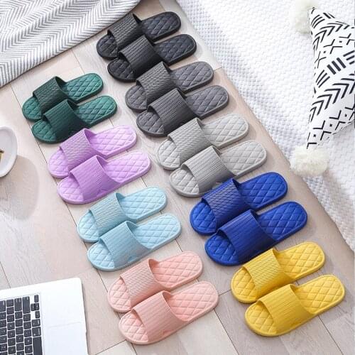 New Candy Color Slippers Water Cube Couple Shoes Summer Bathroom Non-slip Sandals Home Thick Soft-soled Fashion Shoes