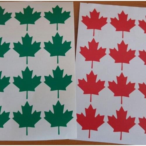 Maple leaf Pattern Wall Sticker for Kids Room Home Decor Vinyl Wall Decals Nursery Babies Playroom Poster Stickers TA814