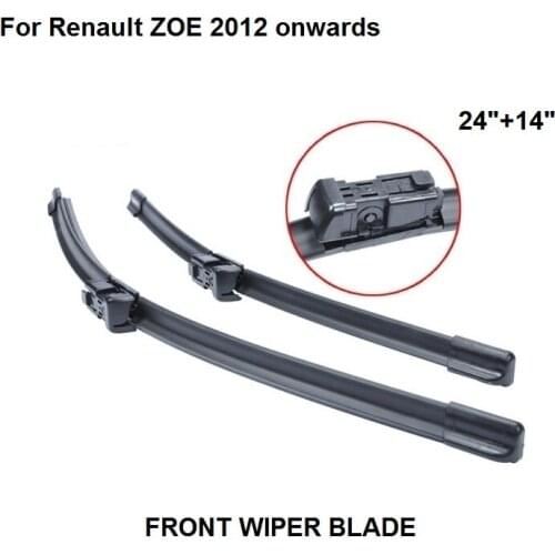 Windscreen Wiper For Renault ZOE 2012 onwards 24"+14" Car Accessories Auto Windshield Wipers Blade Prices
