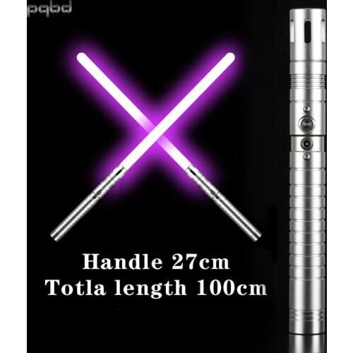 Pqbd LED Lightsaber 11Color Changing Sound Effect Metal Handle Material lgtoy cosplay lightsaber sword children