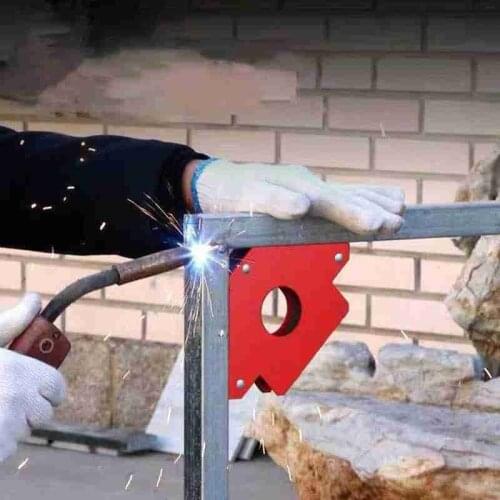 25 lbs Triangle Magnetic Welding Positioner Strong Magnet Arrow Welder Holder Electric Iron Absorption Right/oblique Angle Tool