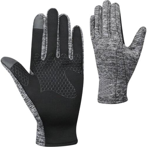 Unisex Touchscreen Winter Thermal Warm Cycling Bicycle Bike Ski Riding Windproof Contact Screen Flying Gloves For Mini Drones