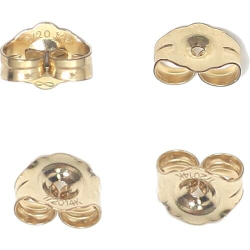 Beadsnice ID39982smt4 Earring Backs Gold Filled Push Backs Earnuts Backings Wholesale Jewelry Earring Component