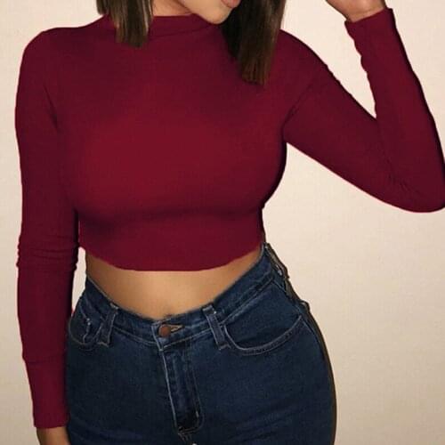 Fitness Women Yoga Shirt Long Sleeve Crop Top Sport Gym Wear Solid Workout Sportswear Breathable Running Clothes