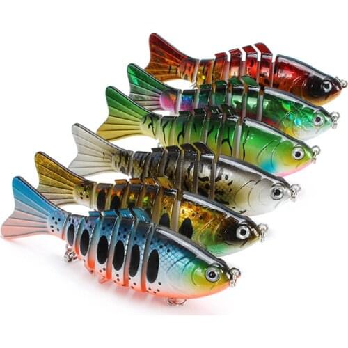 1PCS Wobbler Fishing Lures Multi-section 10cm 15.6g Swim Hard Bait Artificial Minnow Trolling Bass Pike Carp Crankbait Lure