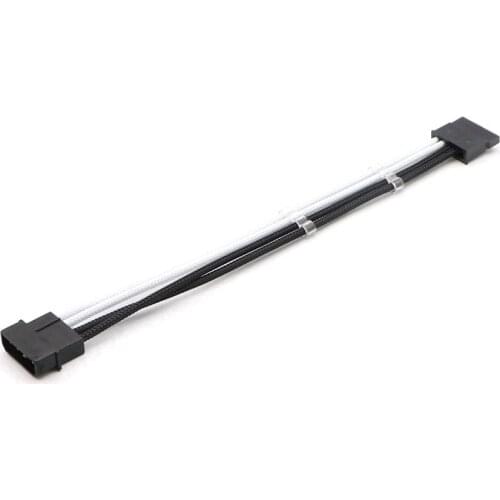 10pcs/Lot IDE Molex 4Pin to Sata Power Adapter Cable with 2pcs Cable Comb