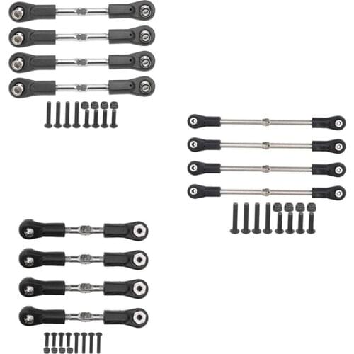 4Pcs Pull Rod Steering Servo Link Rod for 1/8 Buggy Truck RC Car(Kyosho Hobao Arrma Kraton RedCat)