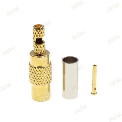 5pcs MCX-K1.5 MCX Female Plug Connector Crimp For RG316 RG174 Cable RF Antenna Coaxial Adapter