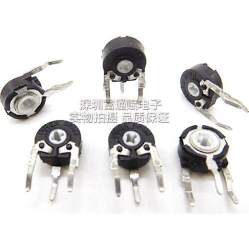 5pcs PT06-502A 5K vertical cross arrow hole PT6KH-502A adjustable potentiometer