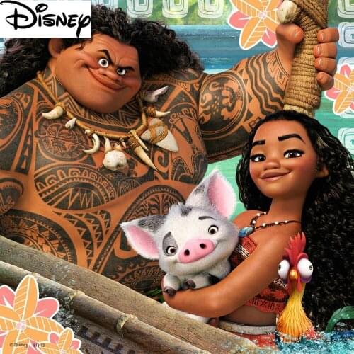 Disney 5D DIY Diamond Painting cartoon Full Square/Round Moana and Maui Diamond Embroidery Cross Stitch wall art gift Home Decor