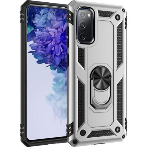 S 20 FE Case for Samsung Galaxy S20 FE Armor Rugged Military Shockproof Magnet Car Holder Ring Case Cover