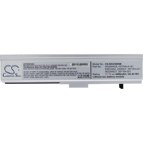 CS 4400mAh/48.84Wh battery for Compaq P-B1800, Presario B1800, Presario B1801TU, Presario B1802TU, Presario B1803TU