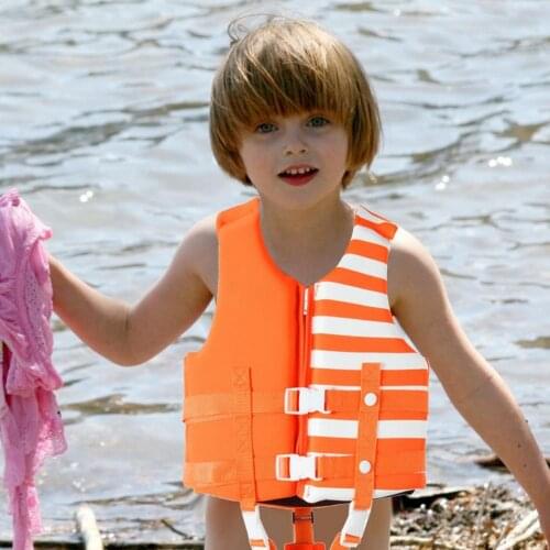Kids Swim Vest Kids Life Jacket Floation Swimsuit Safety Swimwear With Adjustable Safety Strap For Swimming Boating Water Sports