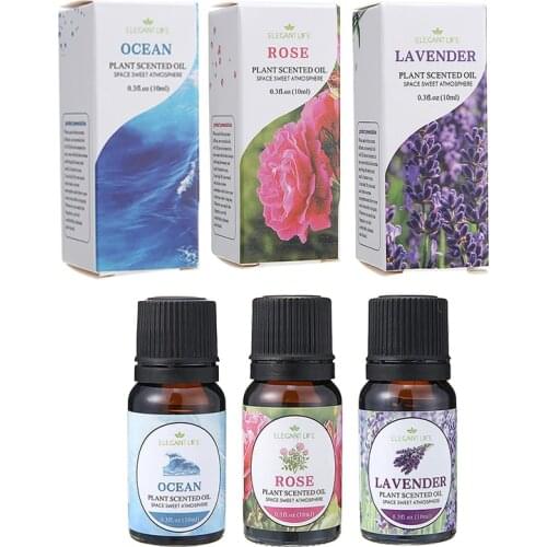 3 Bottles 10ml Essential Oil 100% Pure & Natural Car Aromatherapy Diffuser Widely Used For Living Room Bedroom Car
