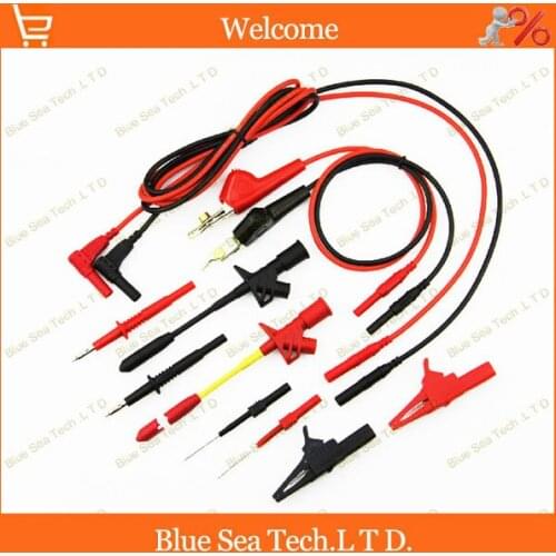 1 set Automotive maintenance&Multimeter industry test tool kids/sets.Piercing Clip+test hook+alligator clip etc+Storage Pouch