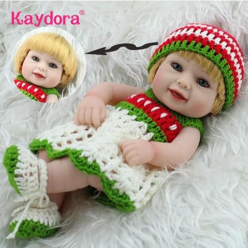 10 inch Mini Reborn Baby Dolls 25cm Handmade lol reborn bebe doll Adorable Christmas gift Girl Style baby doll Hot sale Kaydora