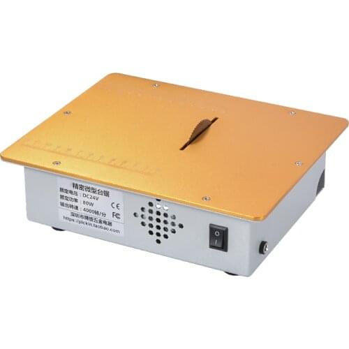 T30X Miniature Multi-purpose Table Saw PCB Board Cutting Machine 4000r/min Small Woodworking Metal Saws Model table Saw DC12-24V