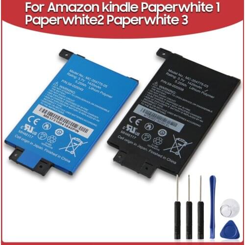 Original Replacement Battery 1420mAh MC-354775-05 For Amazon kindle paperwhite 2nd Gen 6'' DP75SDI S13-R1-S 58-000049 Batteries