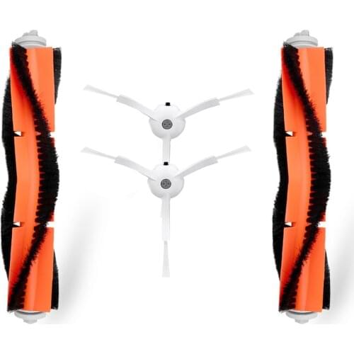 Main brush + 2 side brushes replacement suit for Xiaomi Mi robot vacuum cleaner parts xiaomi vacuum 1/2 roborock s50 accessories