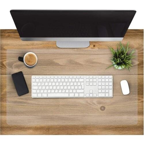 Office Marshal Clear Desk Pad - Transparent Desk Mats on Top of Desk Anti-Static Computer Desk Mat for Home & Office