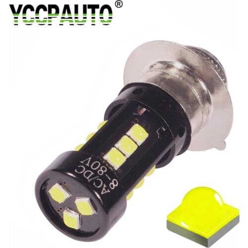 YCCPAUTO H6M P15D LED Motorcycle Headlight White PX15D P15D-25-1 Bulb For Scooter Moped Motor LED HeadLamp 2000Lm 12V