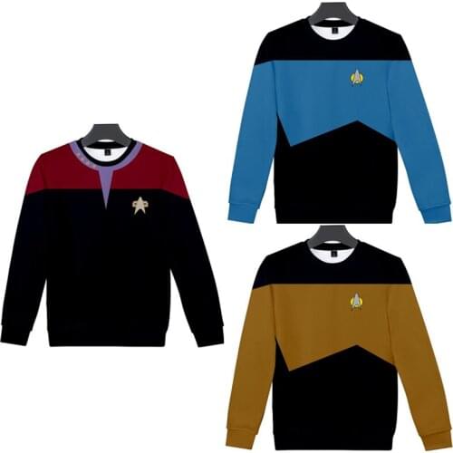 Hot Movie Star Trek Star Falle Loose Unisex Adults Hoodie Long Sleeve Streetwear Cosplay Sweatshirt Causal Coat Pullover Hooded