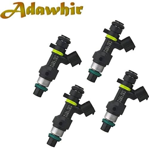 4pcs Fuel Injectors FOR Qashqai Sentra J10 Tiida SC11X Cube C11X QR20DE 2.0L MR18DE 1.8L 16600-EN200, FBY2850, 8002092N KLMB0530