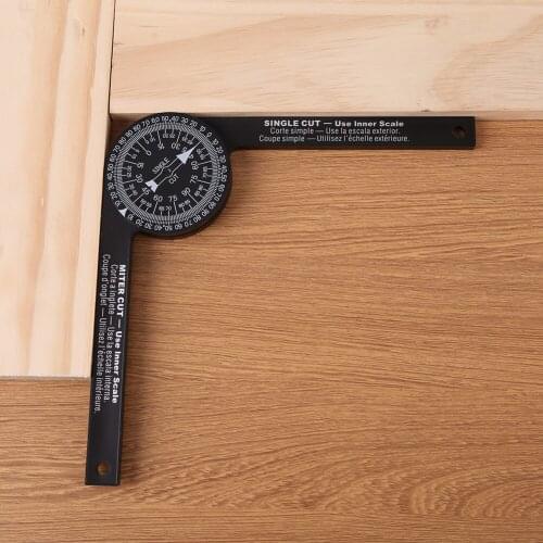 Miter Saw Protractor Aluminum Alloy Angle Finder Level Meter Miter Gauge Goniometer Protractor Inclinometer Measuring Meter Tool