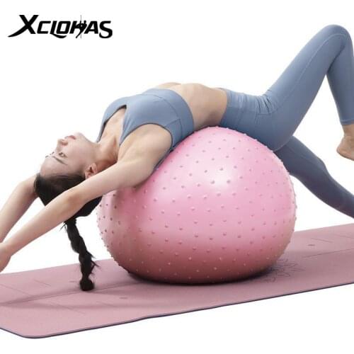XC LOHAS Yoga Ball Massage Explosion-Proof Fitball 65cm Yoga Exercise Gymnastics Ball Pilates Yoga Balance Ball Home Training