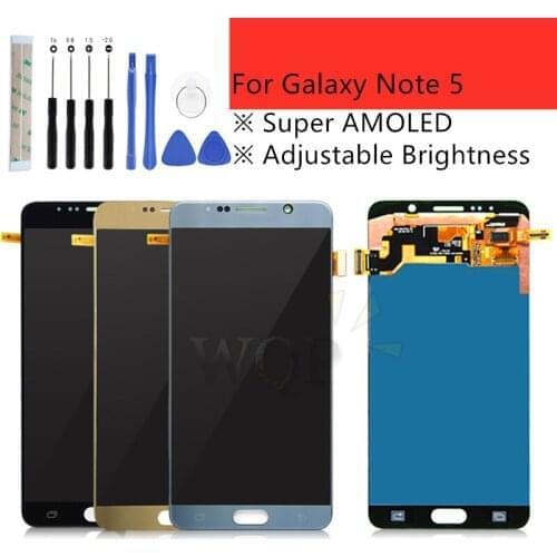 For SAMSUNG Galaxy Note 5 LCD Display Touch Screen Panel Digitizer Note5 N920A N9200 SM-N920 N920C Replacement Repair Parts