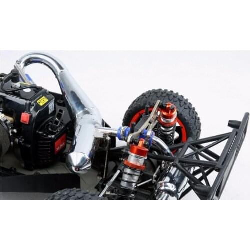 1/5 rc car gas LT silencing exhaust horn pipe silent exhaust for 1:5 scale HPI Baja Losi 5ive-T car not included