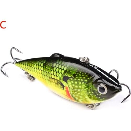 1pcs 6.4CM-8.6G Painted Road Bait Classic Fishing Lures VIB Waters Realistic 8# Fake fishing Bait newve