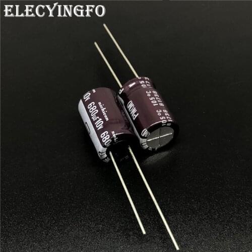 10pcs/100pcs 680uF 10V680UF NICHICON PM Series 10x16mm 10V680uF Super Low Impedance Long Life Aluminum Electrolytic capacitor