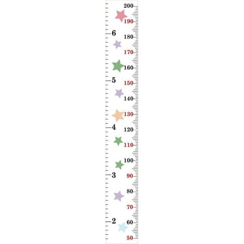 157x21cm Children Height Ruler Wall Hanging Cartoon Pattern Height Measure Ruler For Kids Growth Chart Table Home Wall Sticker