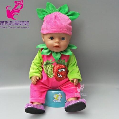 43cm baby doll clothes and pants sets suit for 18 inch girl dolls outwear