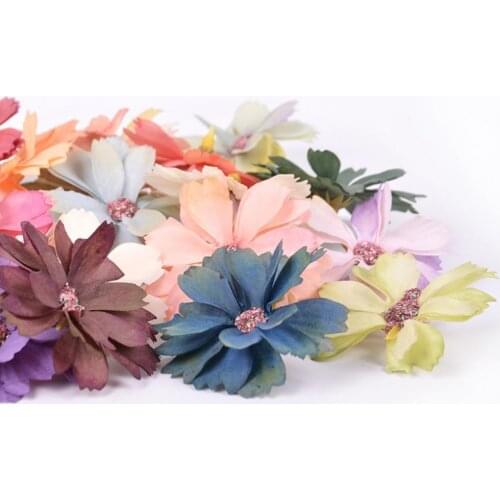 50Pcs Mini Silk Artificial Rose Flower Heads For Wedding Party Home Decoration DIY Accessories Fake Flowers Craft