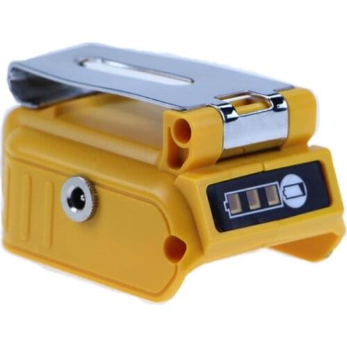 60W 5A Converter Adapter USB Charger For DeWalt 20V 18V Lithium Battery 12V DC Output Interface Compatible Electrical Appliances