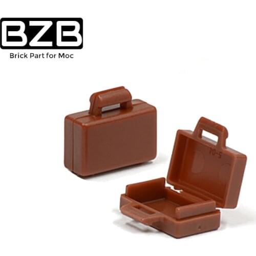 BZB MOC Assemble 10pcs Particles 4449 Suitcase Building Blocks Parts Kids DIY Brick Bulk Model Educational Parts Toys Gifts